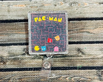 Vintage Video Game Shaker Badge Reel