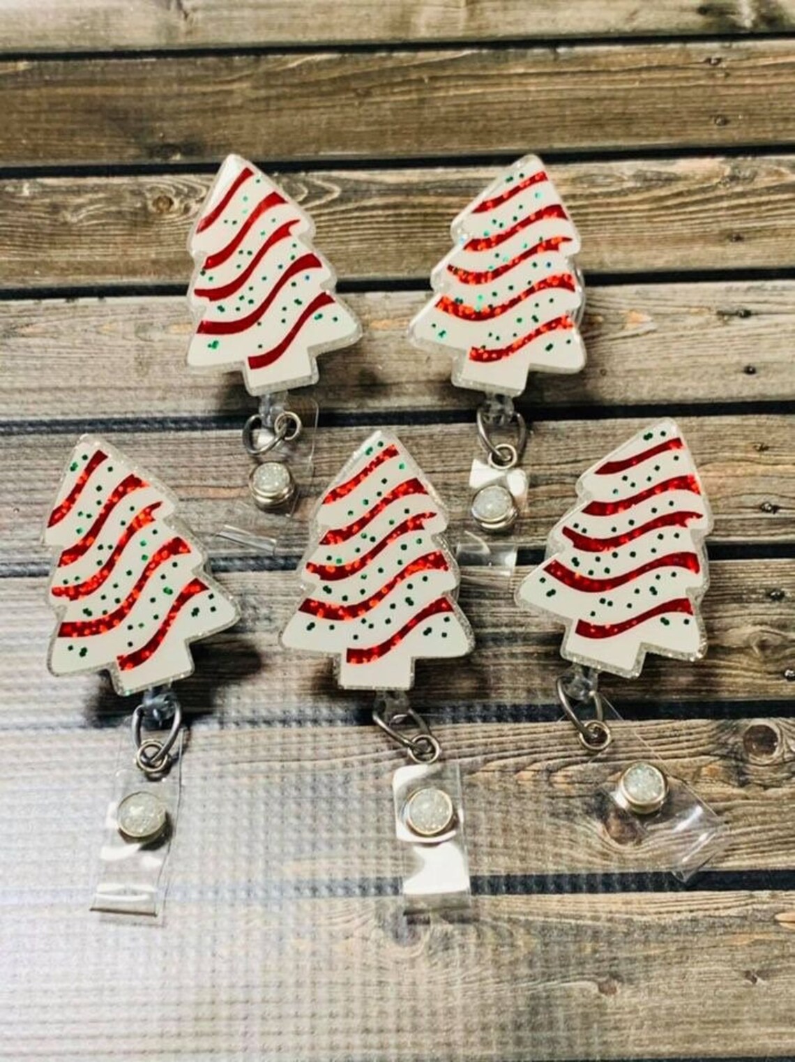 Little Debbie Christmas Tree Cake Badge Reel Etsy