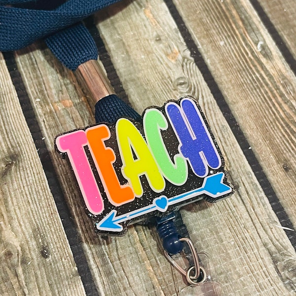 Teacher Breakaway Lanyard/Badge Reel