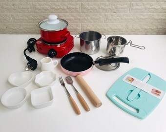 mini kitchen set real cooking