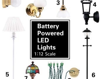 dolls house battery lights