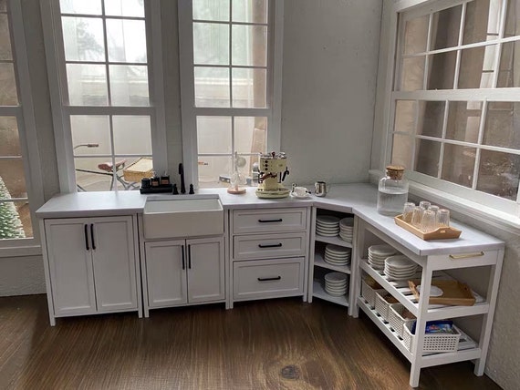 1 6 Scale Deluxe Marble Top Dolls House Kitchen Cabinets Canada 1 6 Scale Deluxe Marble Top Dolls House, Complete Kitchen Cabinet Set Canada