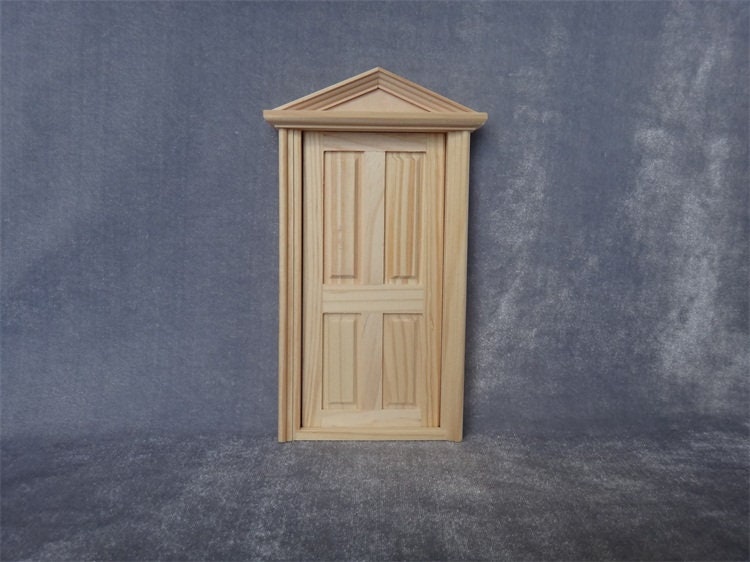 1/12 Puppenhaus Miniatur Haustür Tür Holztür Puppenmöbel Puppenstube 