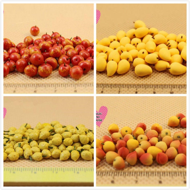 Dollhouse Wood Fruit Bowl Grapes Apple Orange Peach Pear 1:12 Miniature Fruit Dollhouse Wood Fruit Bowl Grapes Apple Orange Peach Pear 1:12 Miniature Fruit