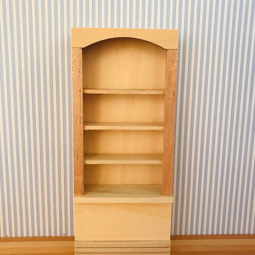 16 Scale Dolls House Miniature Bookcase Cupboard With Drawers Etsy