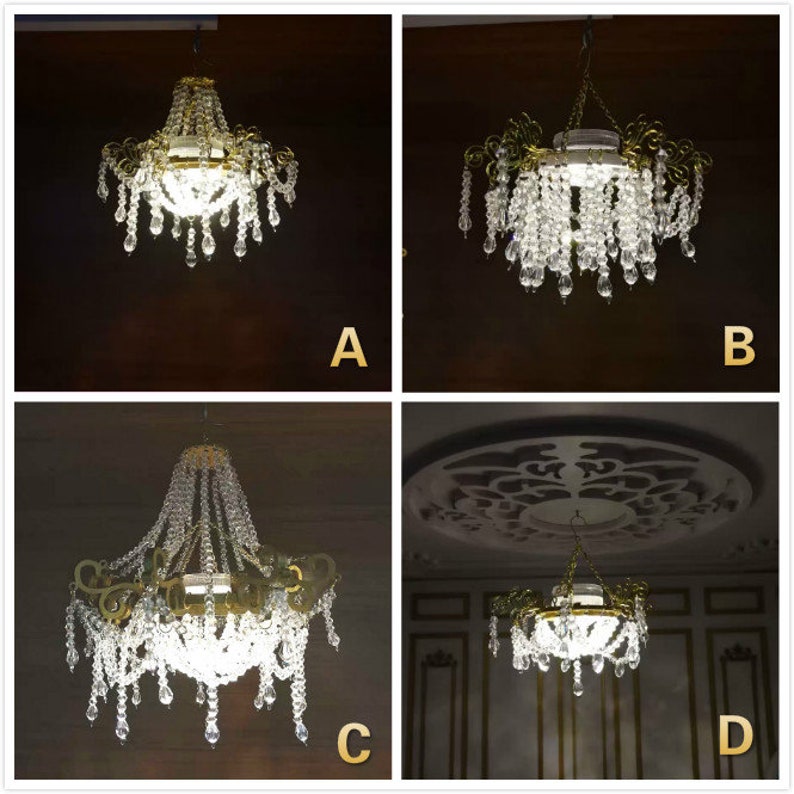 1/6 Scale Dolls House Remote Control Chandelier Battery LED Etsy