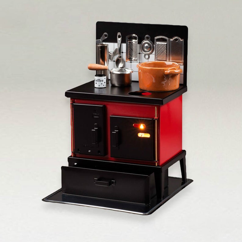 16 Scale Metal Real Candle Cooking Mini Stove Setstove Etsy UK