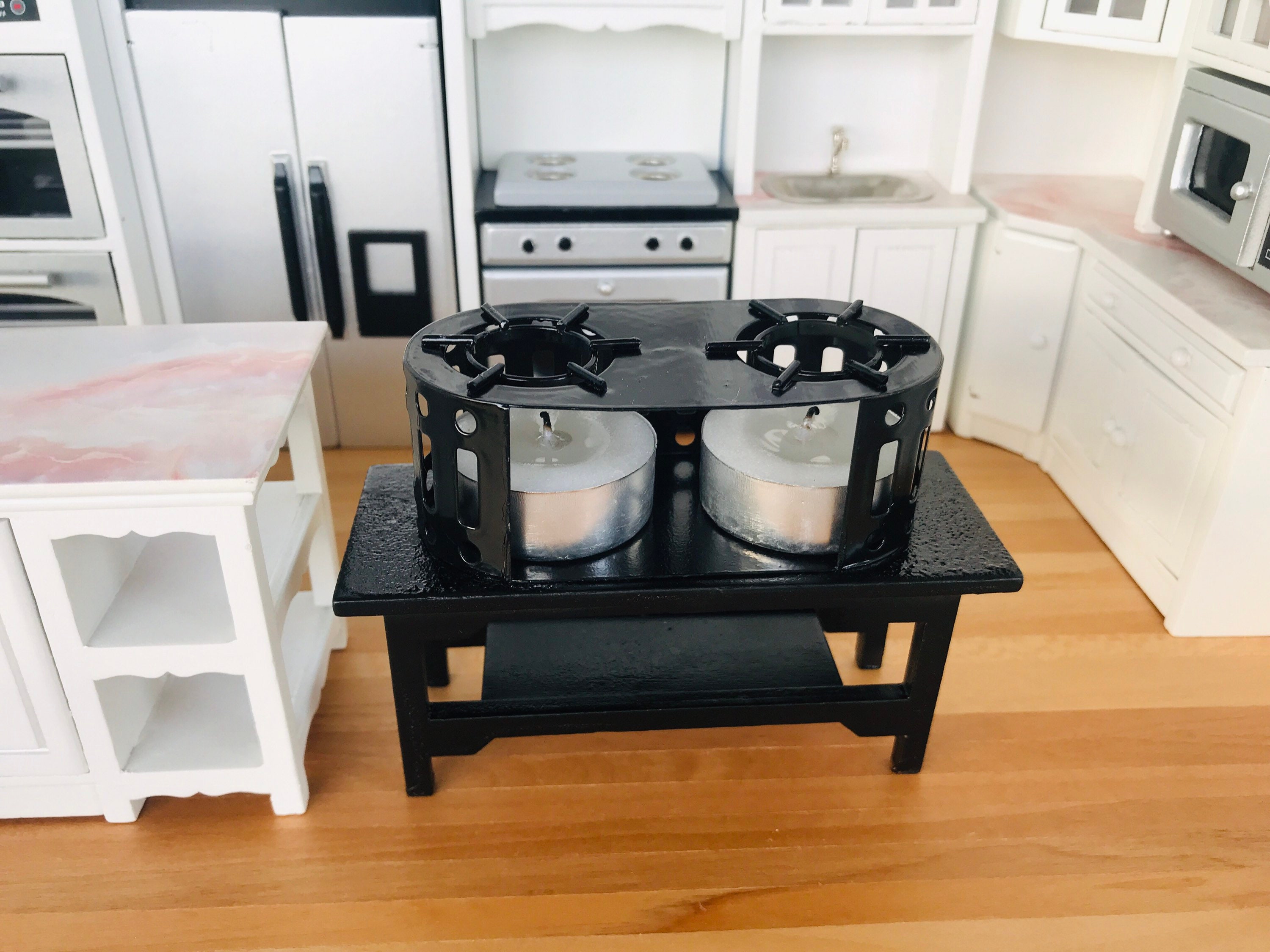 Miniature Metal Cooking Stove for cook real food mini food Etsy