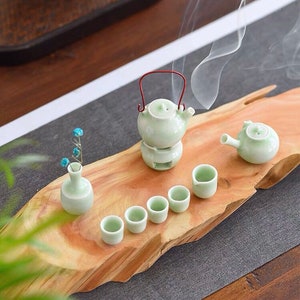 Hibiscus Tea Resin Necklace, Real Tea Leaves, Preserved Tea, Tea Jewelry 
