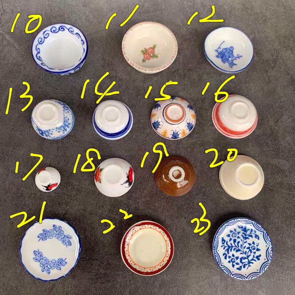 Echte Mini Lebensmittel Kochen Zubehör Keramik Teller Schalen | Etsy