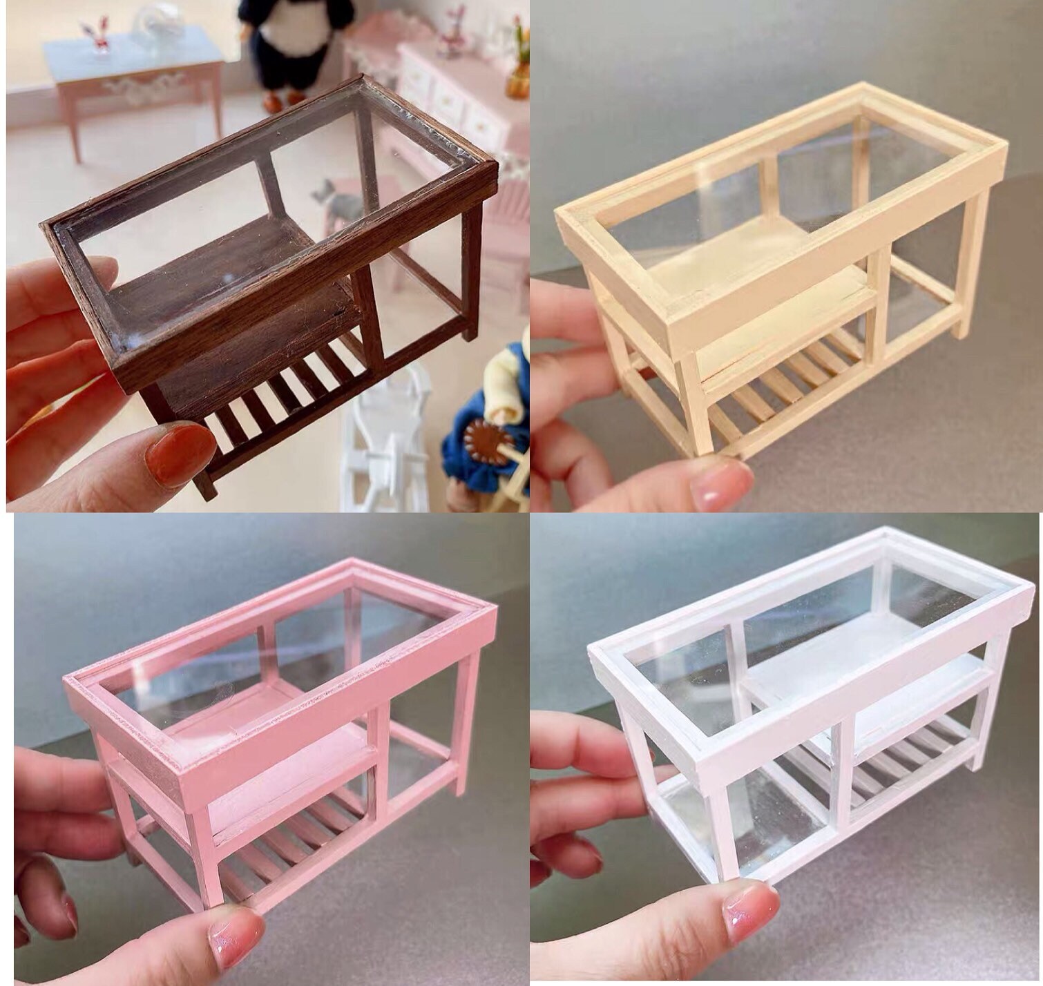 Dollhouse 1/12 Scale Miniature furniture Shopping mall display counter 4# 
