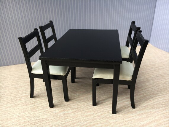 miniature dining table and chairs