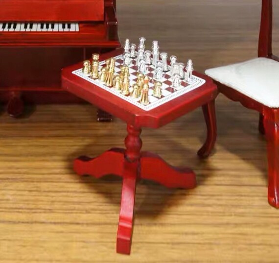 1 12 Miniature Chess Set With Table Australia 1 12 Miniature Chess Set With Table, Chess Table And Chairs Australia