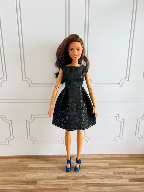 colina Iluminar Ausencia Muñeca Ropa Vestido Negro para Barbie Moda Realeza FR2 PP - Etsy España