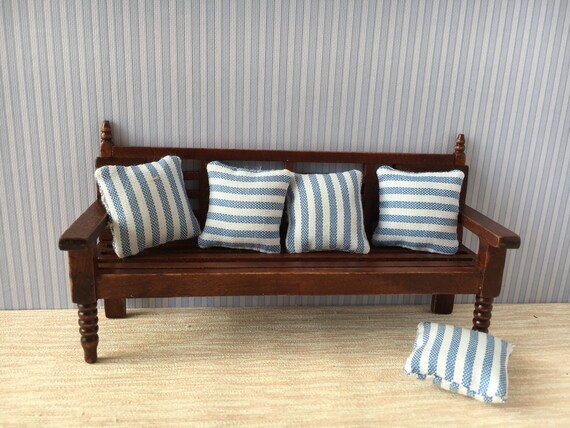 1:12 Dollhouse Miniature Furniture Living Room Garden Bench Couch W//Cushions \
