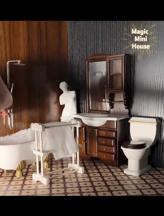 1:12 Scale Dolls House Miniature Bathroom Set 4pcs -  Sweden