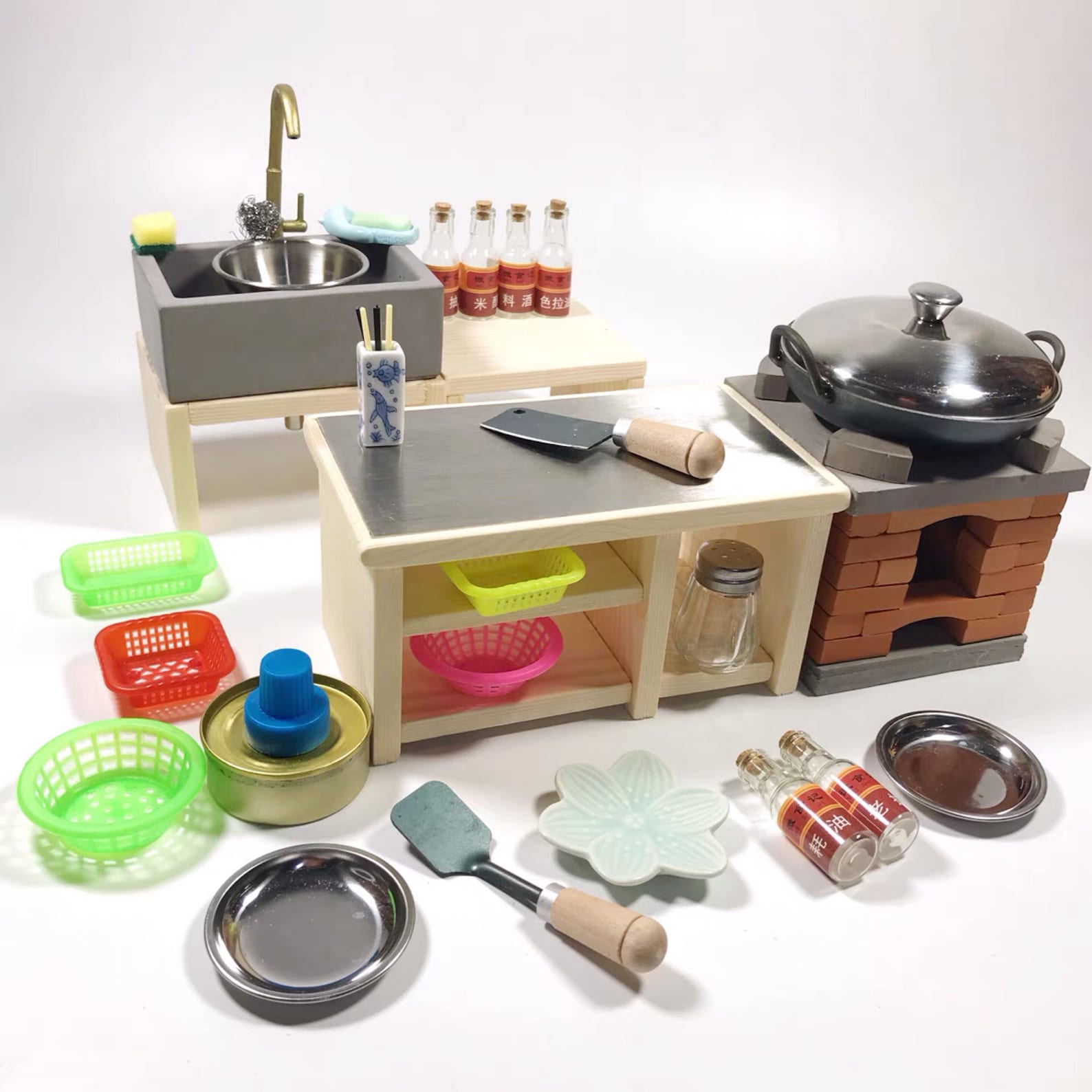 Buy Real Mini Kitchen Cooking Set for Miniature Food Cooking Online in India - Etsy