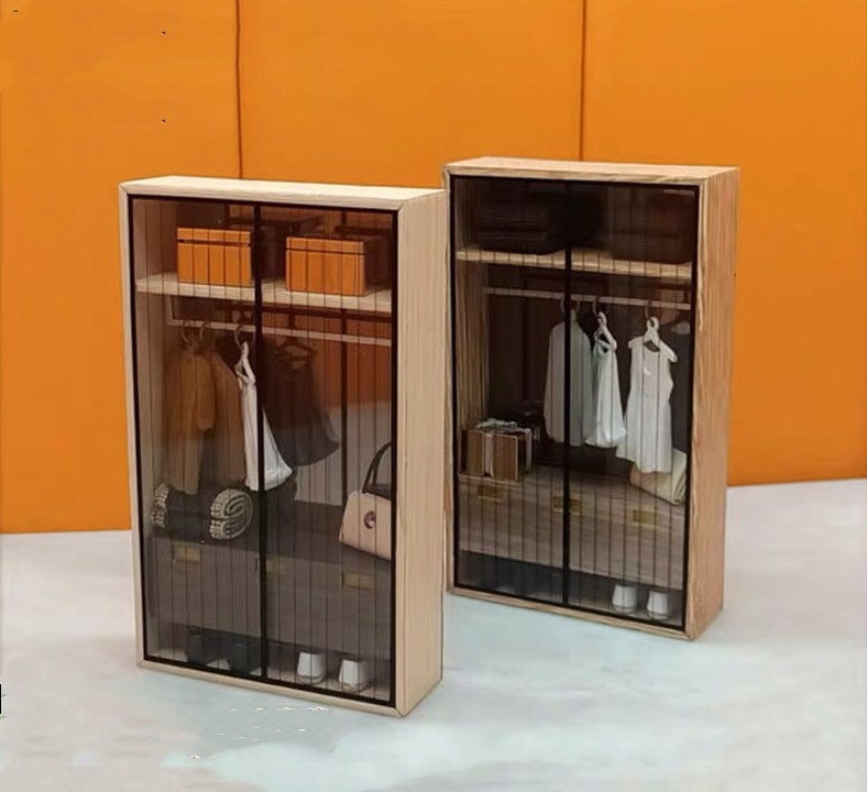 Puppenhaus Miniatur 3 Teile Garderobe Zubehörset 