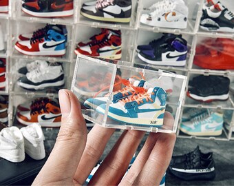 Poppenhuis 1:6 Schaal Sneaker Display Case Clear Rack Cube - Etsy Nederland