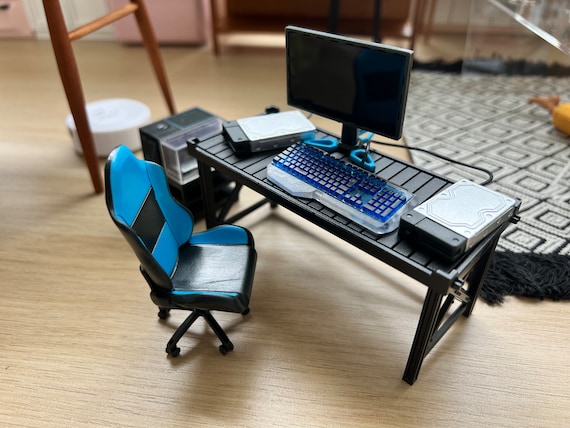 Miniature Gaming Desktop Computer Chair Accessories Set 