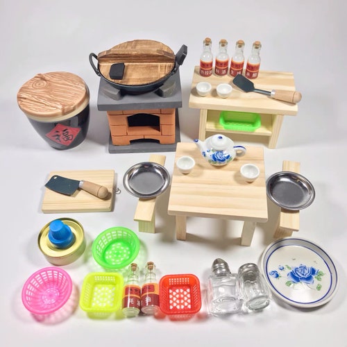 Miniature REAL COOKING KITCHEN Set Tiny Cooking Stove Mini Etsy