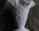 Vintage Fenton Silvercrest Milk Glass Vase