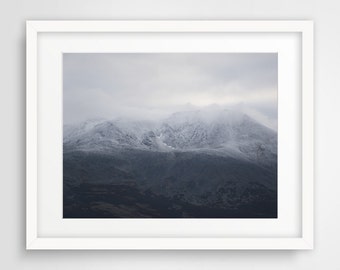 Blue Arctic Mountain Poster, Original Printable Nature Photo, Landscape Photography, Downloadable Wall Art, Home, INSTANT DIGITAL DOWNLOAD