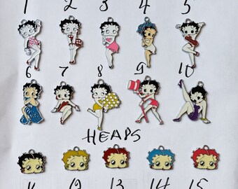 betty boop croc charms