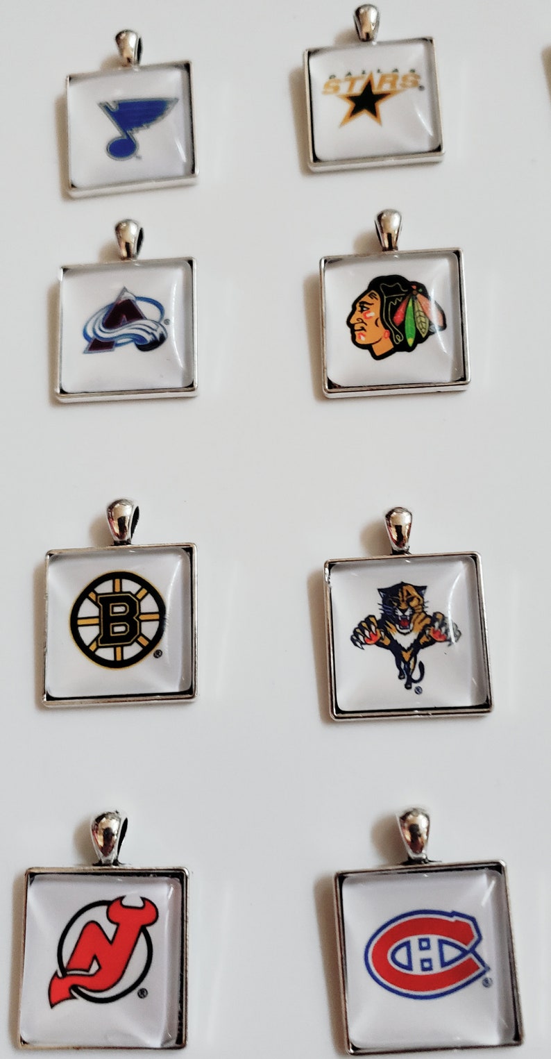 High Quality Glass Made of NHL 31 Hockey Teams Square Etsy