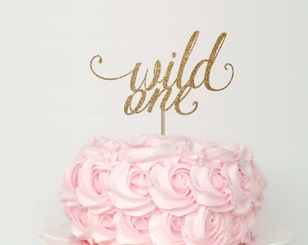 Wild one cake topper, wild one cake smash, wild one birthday girl, first birthday baby girl, gold wild one cake topper, first birthday boy