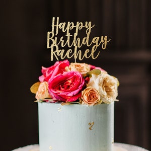 Happy birthday cake topper, birthday cake topper, cake topper first birthday, cake toppers for birthday, baby girl birthday cake topper