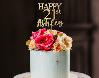21 birthday cake topper, personalized cake topper, twenty first cake topper, twenty one cake topper, 21 birthday party decorations 21 topper