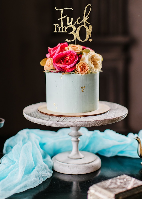 30 cake topper, 30th cake topper, 30th birthday party decoration, 30th birthday topper, gold cake topper, 30 birthday topper thirty cake top