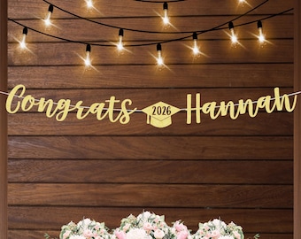 Graduation banner Class of 2026 banner, graduation party decorations, graduation party ideas, personalized graduation party decorations 2026