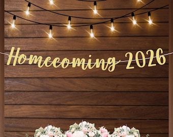 Decoraciones para la fiesta de bienvenida de 2026, decoración de Hoco 2026, bienvenida a la escuela secundaria, pancarta de bienvenida, bienvenida de último año, clase de 2026