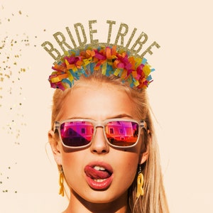 Bride tribe party headband, bachelorette party headband, bachelorette party favors, party crown, bride tribe gift, beach bachelorette