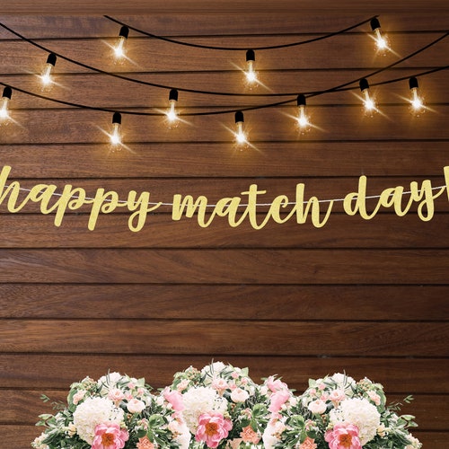Happy Match Day Banner Match Day Residency Decorations Etsy