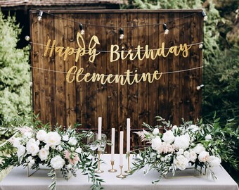 Happy Birthday banner, bunny birthday decor, some bunny is one decor, Birthday party banner, Happy Birthday banner, birthday banner name