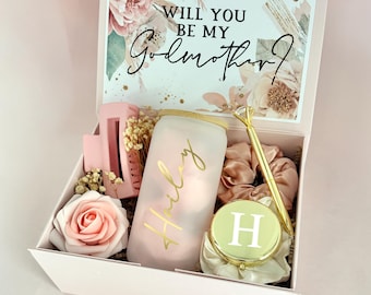 Will you be my Godmother proposal box, personalized gift box, madrina nina gift box, custom gift for godparents