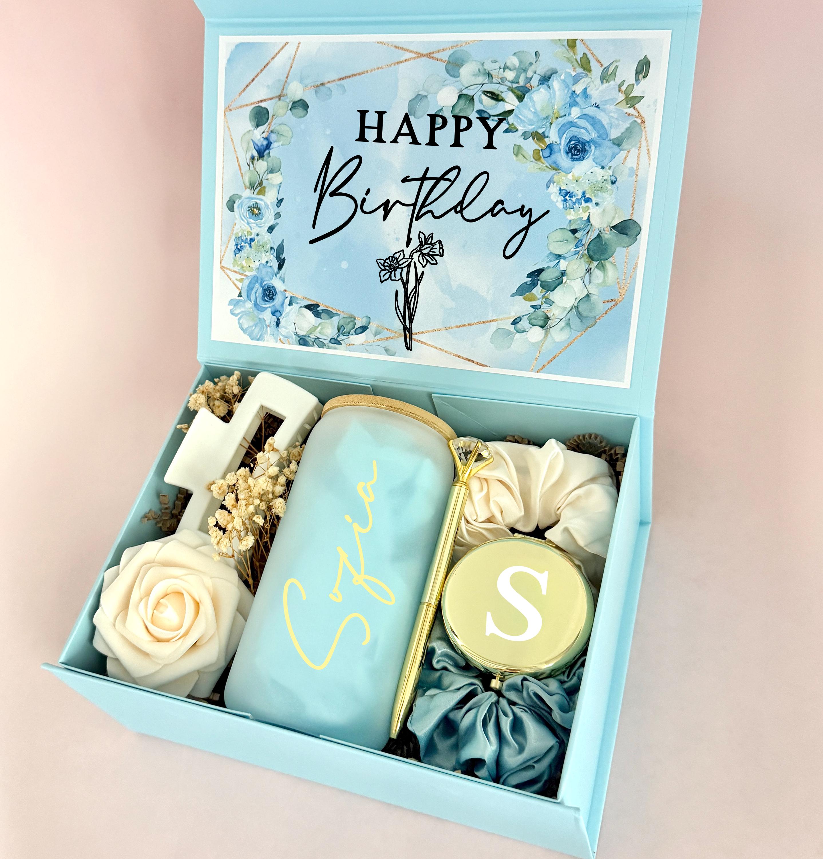Birthday Gift Box for Best Friend, Personalized Gift Box for Mom or ...
