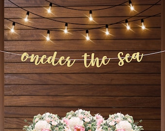 Oneder the sea birthday banner, under the sea birthday party decorations, 1st birthday party decor, mermaid birthday, ocean theme