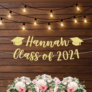 Graduation banner Class of 2024 banner, graduation party decorations, graduation party ideas, personalized graduation party decorations 2024