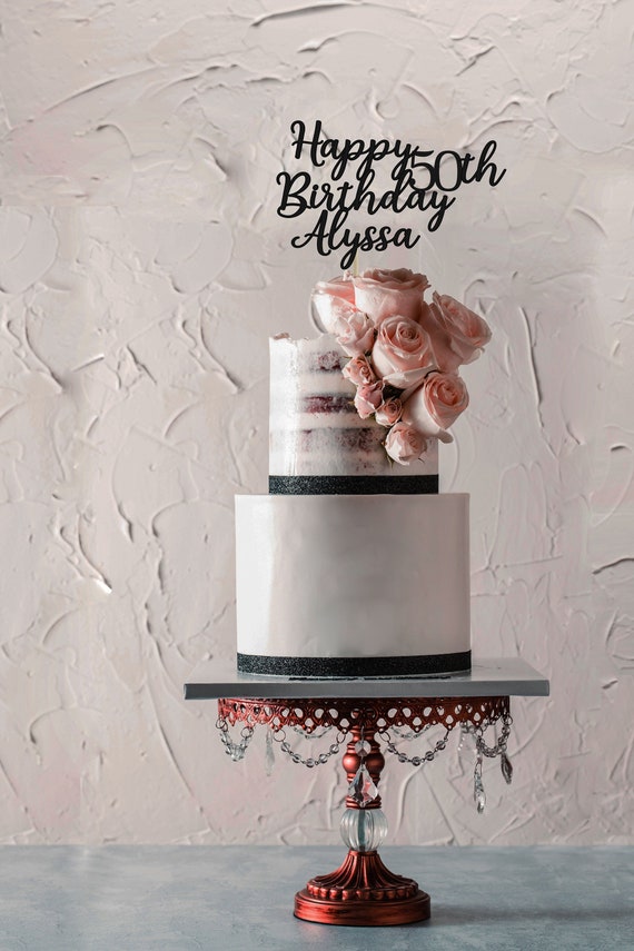 Items Similar To 50 Cake Topper 50th Birthday Cake Topper For Her