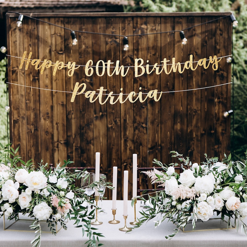 60th Sign Happy 60th Bday Sign - Etsy