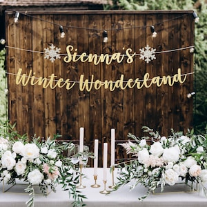 Winter wonderland banner, winter wonderland personalized banner, Winter wonderland birthday decorations, Winter wonderland First Birthday