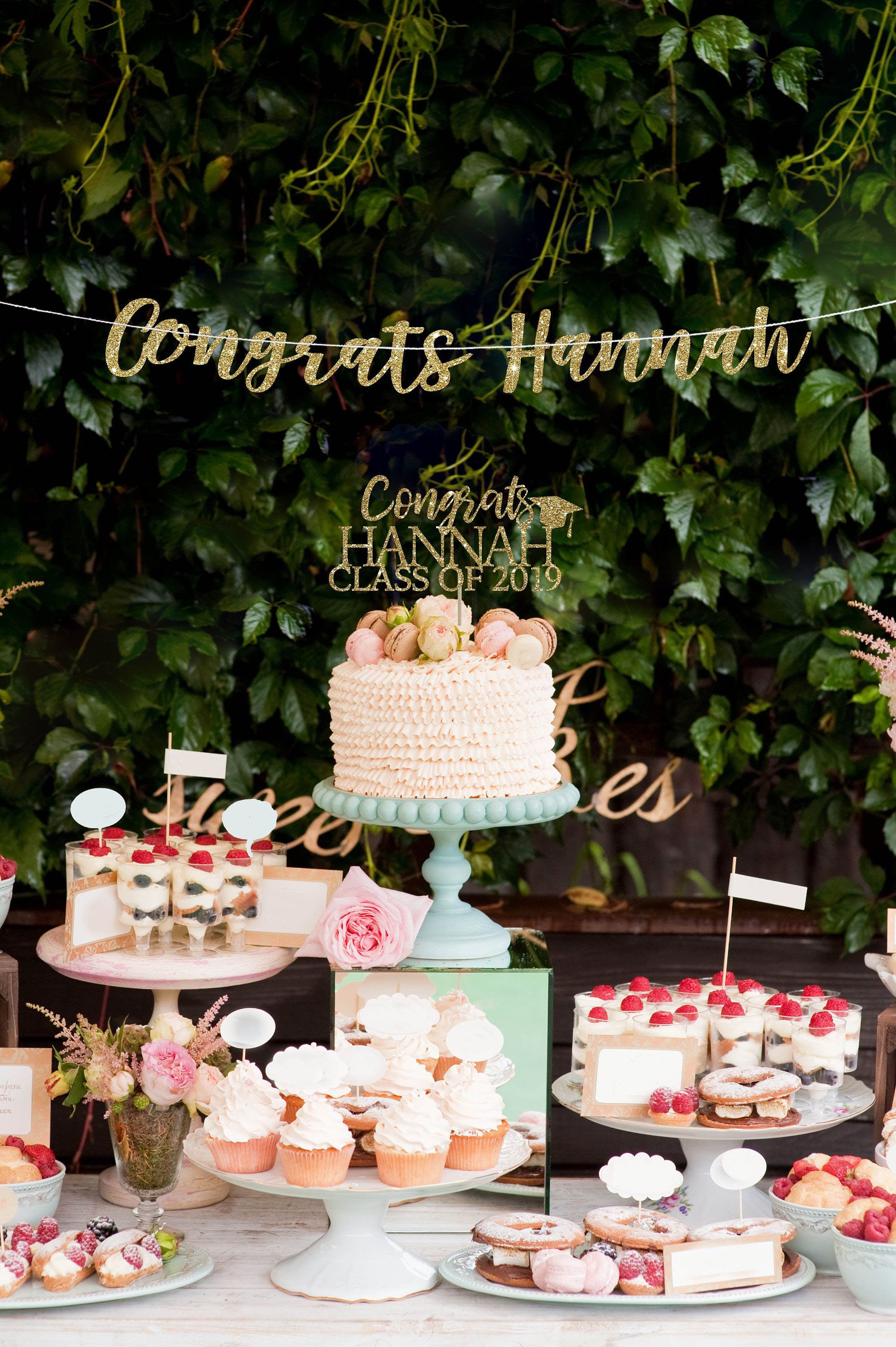 Graduation Cake Topper Grad Cap Cake Topper Personalized Etsy