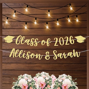 Joint party graduation banner, graduation party decorations, graduation party ideas, personalized graduation party decorations 2026