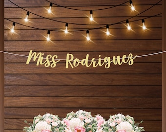 Teacher banner for classroom, Miss banner, personalized teacher banner, teacher gift ideas, back to school decor, teacher banner for door