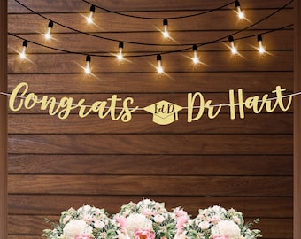 Personalized EdD graduation banner, PHinisheD banner, doctorate graduation ideas, custom Doctor of Education banner, doctoral party ideas