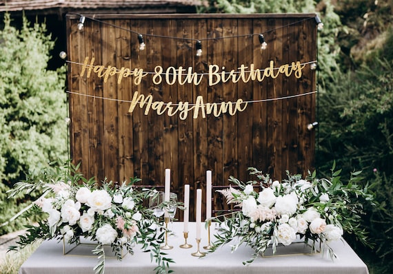 Happy 80th birthday banner personalized, 80th birthday party decorations 80th birthday banner, 80th birthday decoration, 80th birthday sign